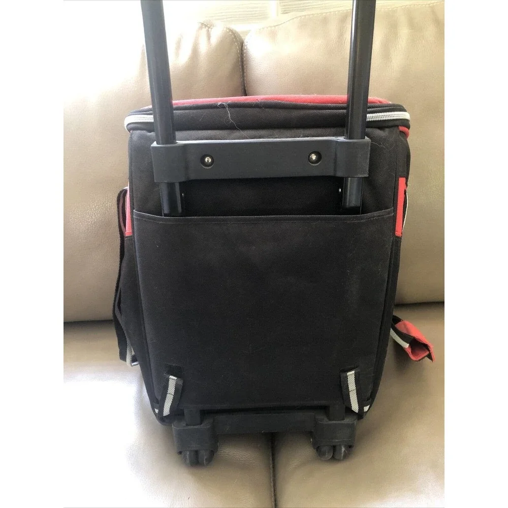 Vtg Coca-Cola Insulated Rolling Cooler Bag Wheeled‎ Picnic Beach